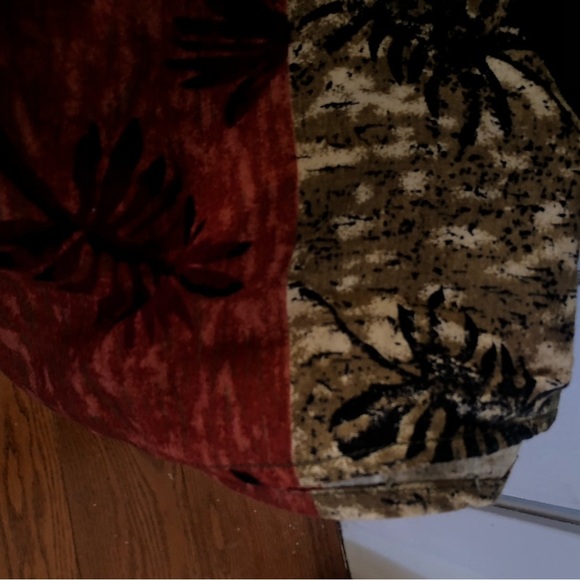 Vintage Tradition earthy Toned Maxi Dress with Floral Hem with over shirt - Picture 2 of 10